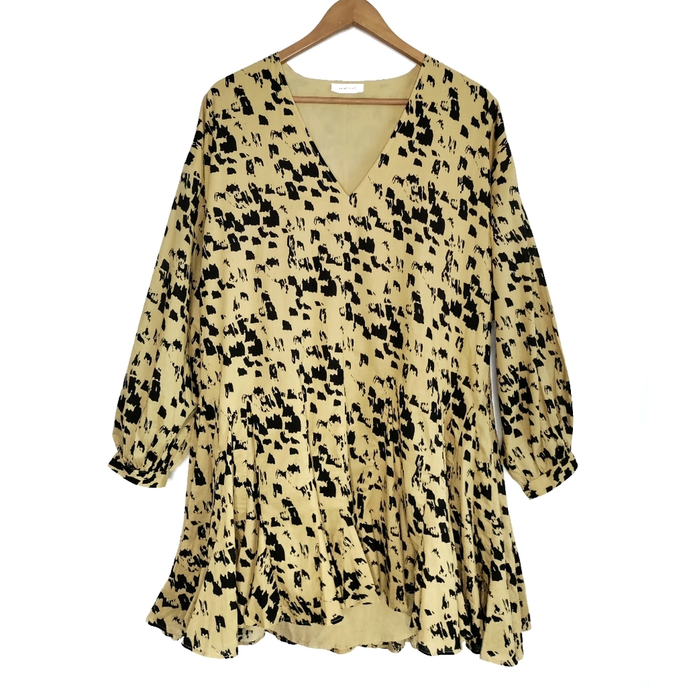 EUC Anine Bing Peyton Dress Painterly Leo Medium - Picture 6 of 10